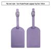 Customizable PU Leather Luggage Tag with Anti-Lost Feature and Airplane Design