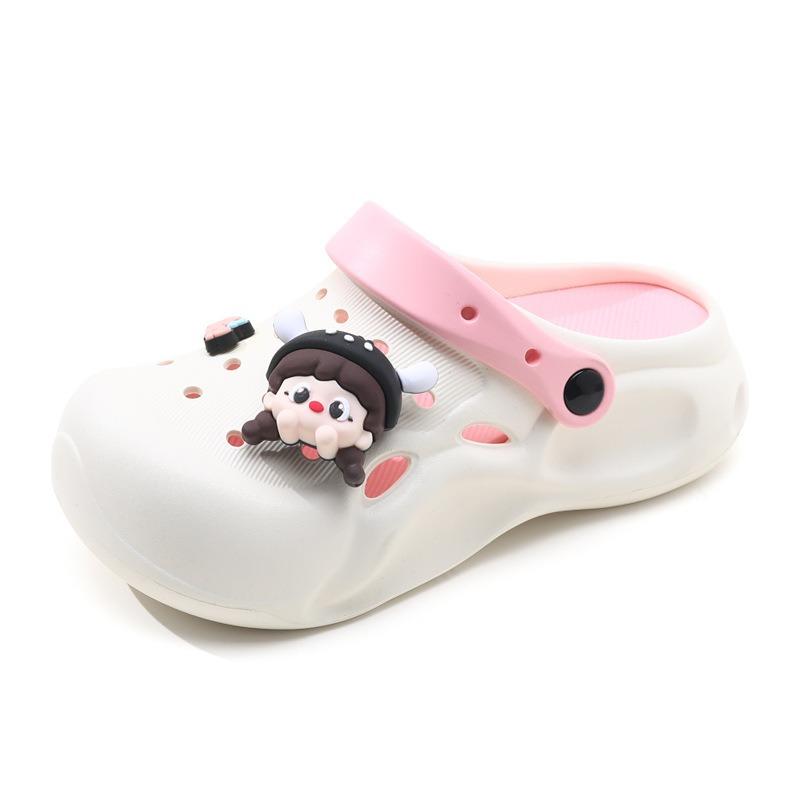 

Летняя обувь eva с отверстиями женские новые дезодорирующие милые тапочки на толстой подошве с увеличением роста DIY сандалии 39-40