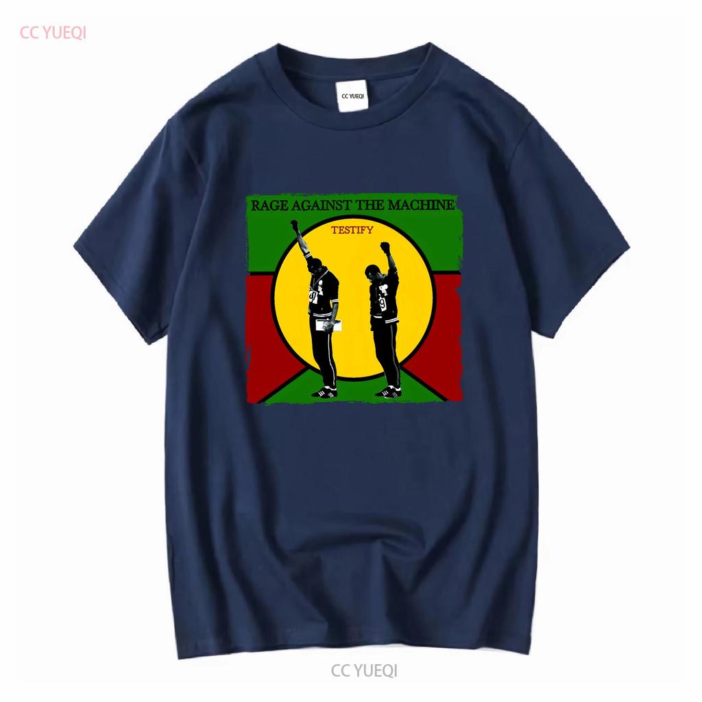 Cotton T Shirt Rage Against the Machine Testify Battle of Los Angeles Vintage Washed Breathable Soft Stretched Versatile