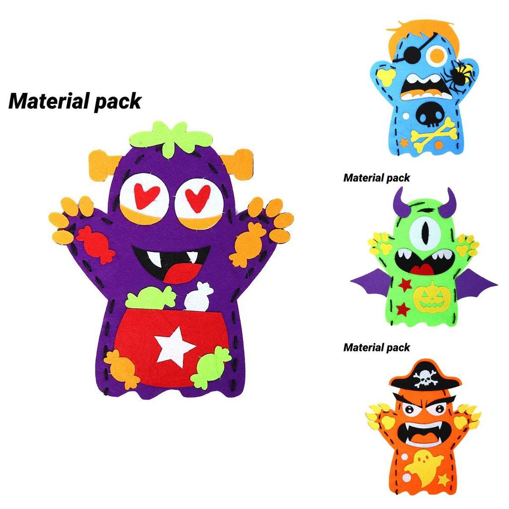 Halloween Puppengeschenk für Kinder Handgemachtes DIY Materialpaket für Kindergarten Verkleidungsrequisiten