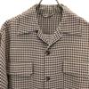 Berkshire 50s 60s Open collar Vintage box silhouette Check Pattern Long sleeve Open collar shirt Men's Used