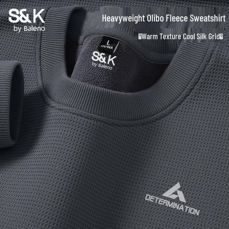 

Baleno Men s S&K Series Fleece-Lined Crewneck Sweatshirt 5XL