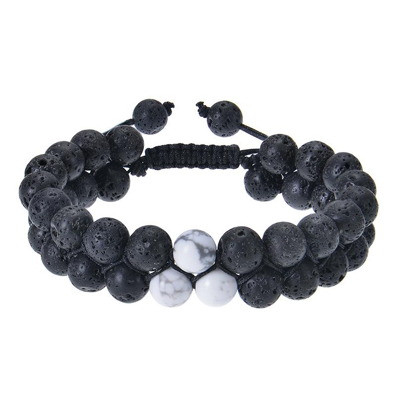 

JYL TS Bracelet Zodiac Yoga Beads Aligns Star Sign & Spiritual Balance 8mm-volcanic лимон