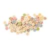 500PCS Wooden Button Multipurpose Fashionable Primary Color Base 2 Holes Decorative Sewing Button for   Craft Supplies
