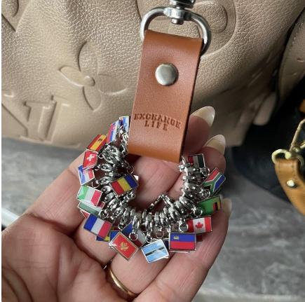 DIY World Travel Memory Keychain Souvenir Gift for
