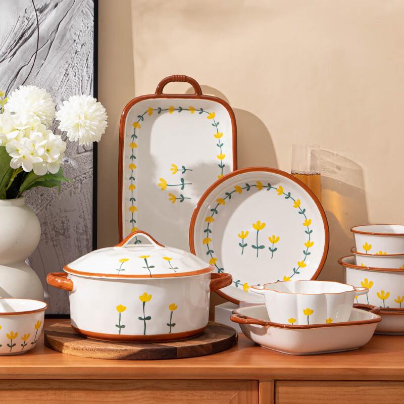 

Baizi en Mountain Chrysanthemum Ceramic Dinnerware Set