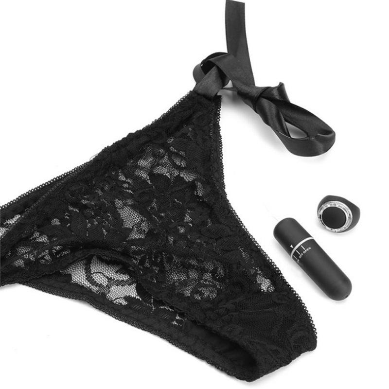 Vibrator pentru chiloți din dantelă de masaj super puternic Vibrator purtabil Telecomandă fără fir Masaj punct G