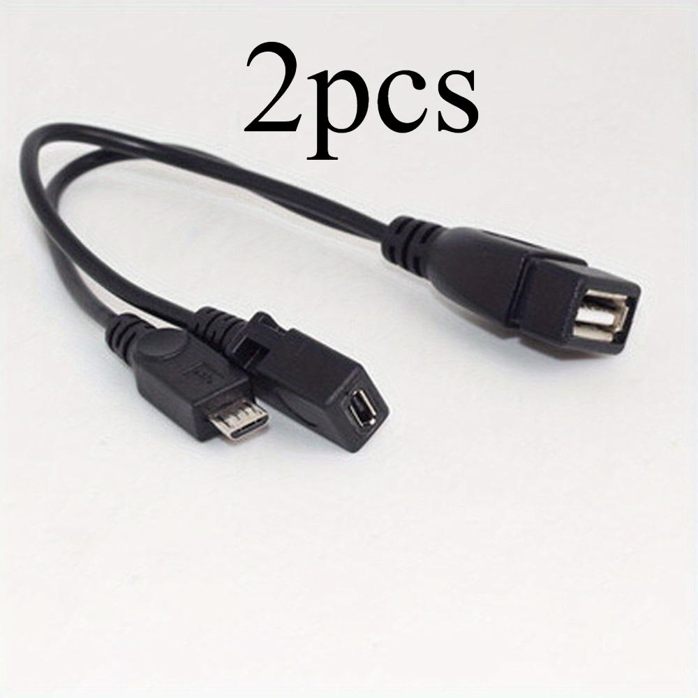 2-in-1 OTG USB To Micro USB Splitter Adapter for Fire Stick 4K/Fire TV, Android Phone/Tablet, Durable Tech Accessories