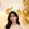 Cute Animal Headdress Lace Sheep Ear Hair Hoop Fashion Plush Lamb Headband  Party
