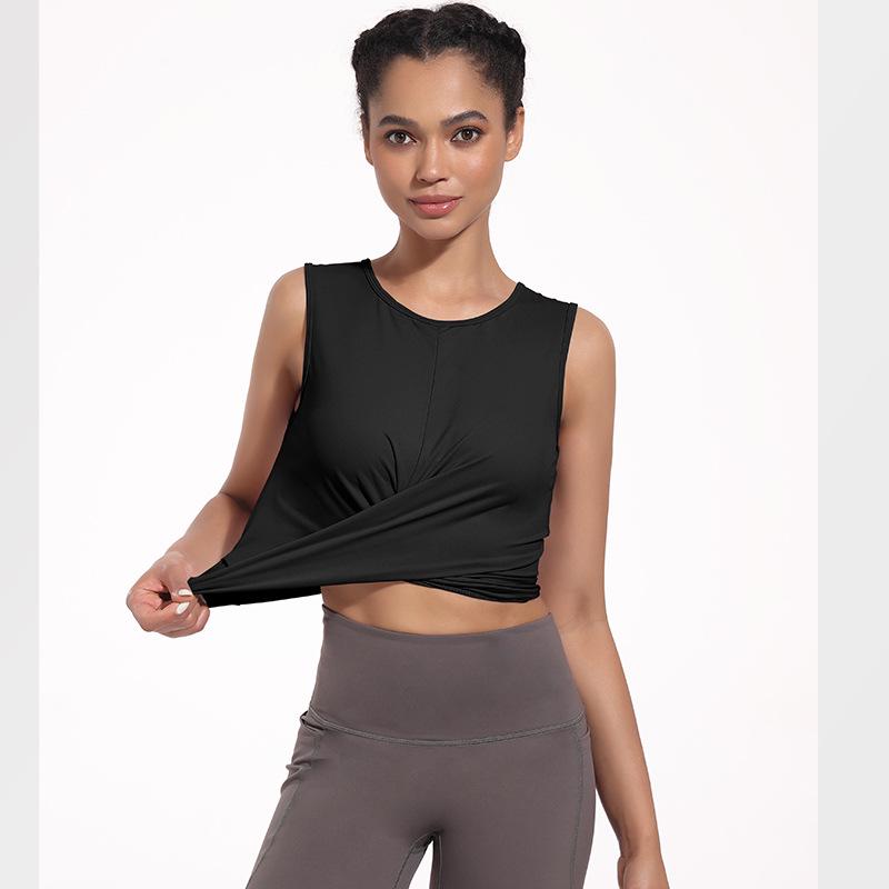 Women's Sexy Sleeveless Sports Crop Top - Yoga & Running Fitness Vest