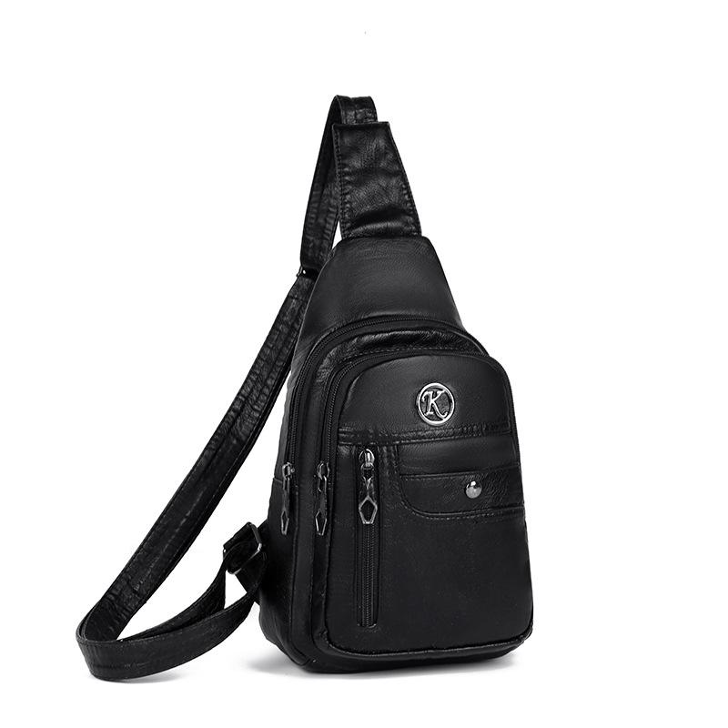 

Модная и ретро-сумка Pu Casual для женщин, маленькая сумка через плечо чёрный