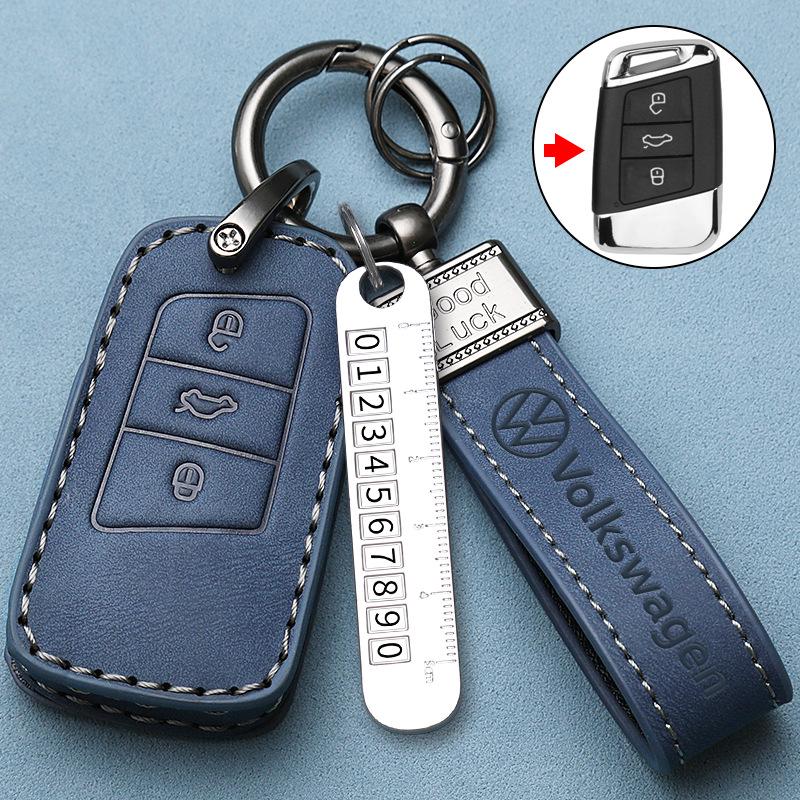 Husă Cheie Auto Volkswagen 2024 pentru Lingdu, ID.3, Magotan, Passat, ID.4, Golf 8 - Cataramă Geantă High-End