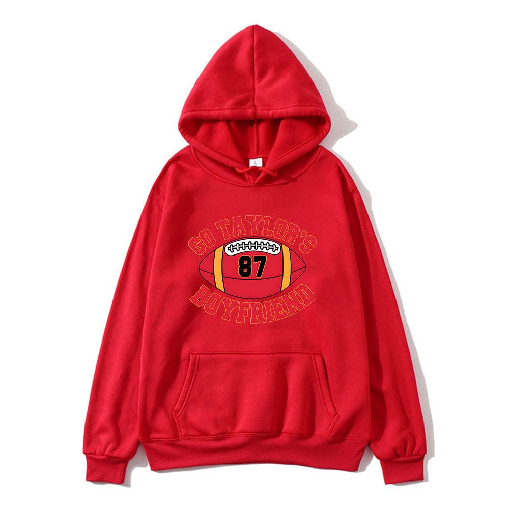Go Taylor's Boyfriend Hoodie Comfortable with Hooded Sweatshirt for Autumn Winter Clothes Ropa Hombre 87 Football Hoody