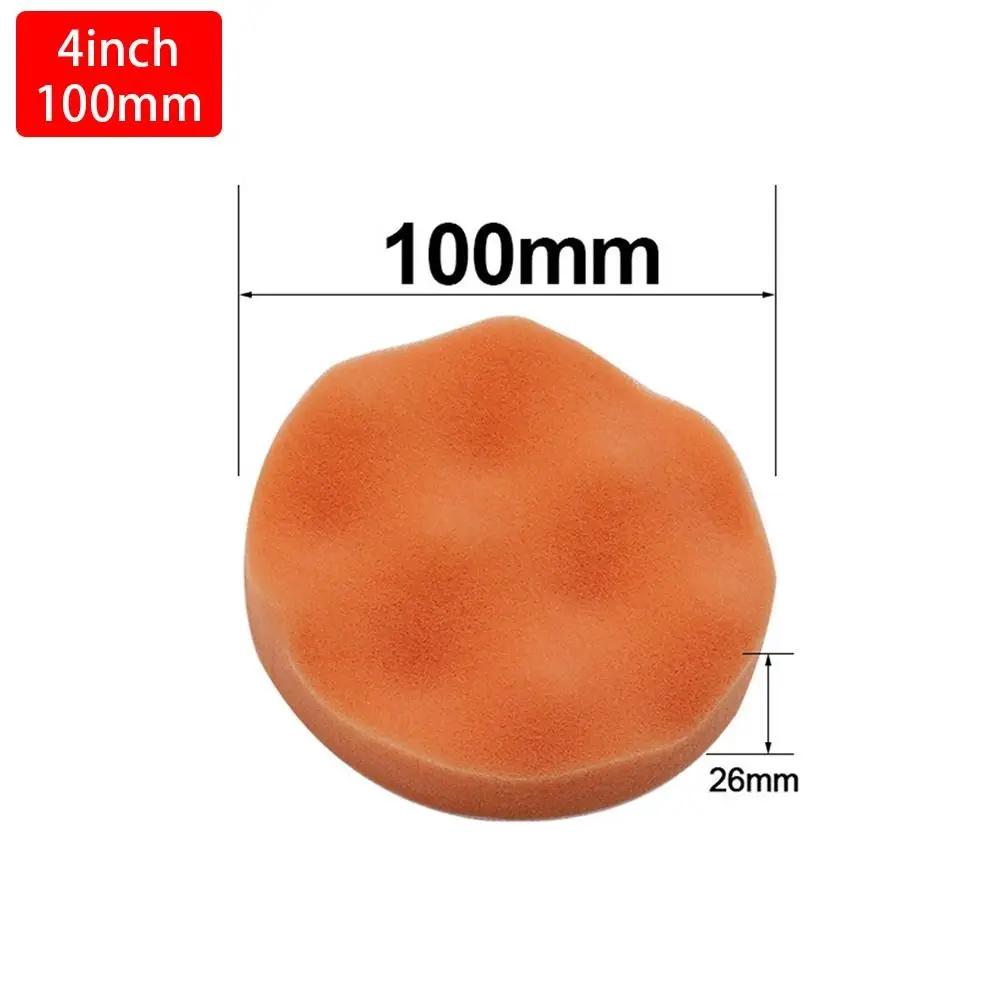 1Pcs Sponge Buffing Foam Sponge Polishing Pad Removes Scratches Polisher Drill Wheel Adapter Car Polishing Disc Flat Wavy