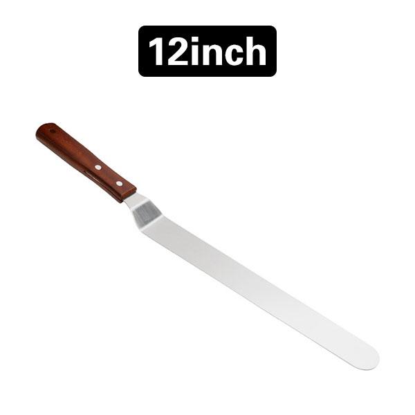 4/6/8/10/12inch Stainless Steel Cake Icing Spatula Frosting Spatula with Wooden Handle Butter Cake Spatula Knife Tool