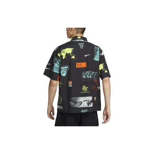 Nike Classic Comfortable Printed Short-Sleeve T-Shirt for Men in Black