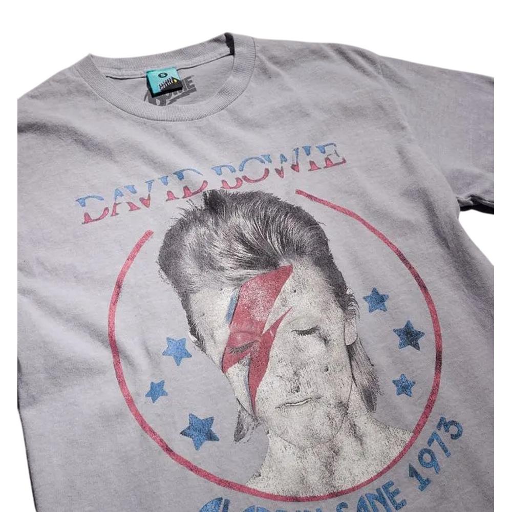 David Bowie Unisex Adult Aladdin Sane 1973 Vintage Wash T-Shirt