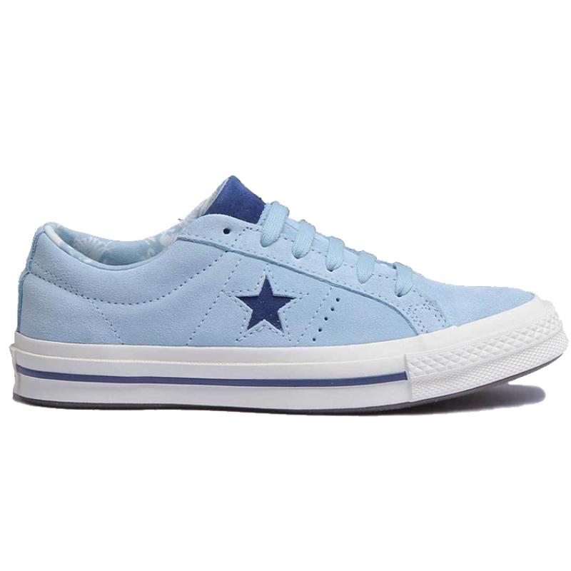 Converse One Star Ox Vintage Casual Board Shoes Unisex Aqua Blue