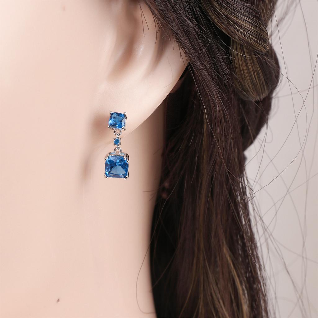 Earrings Light Luxury Zircon Earrings for Women Romantic Niche Design Temperament Summer High-end Earrings Set