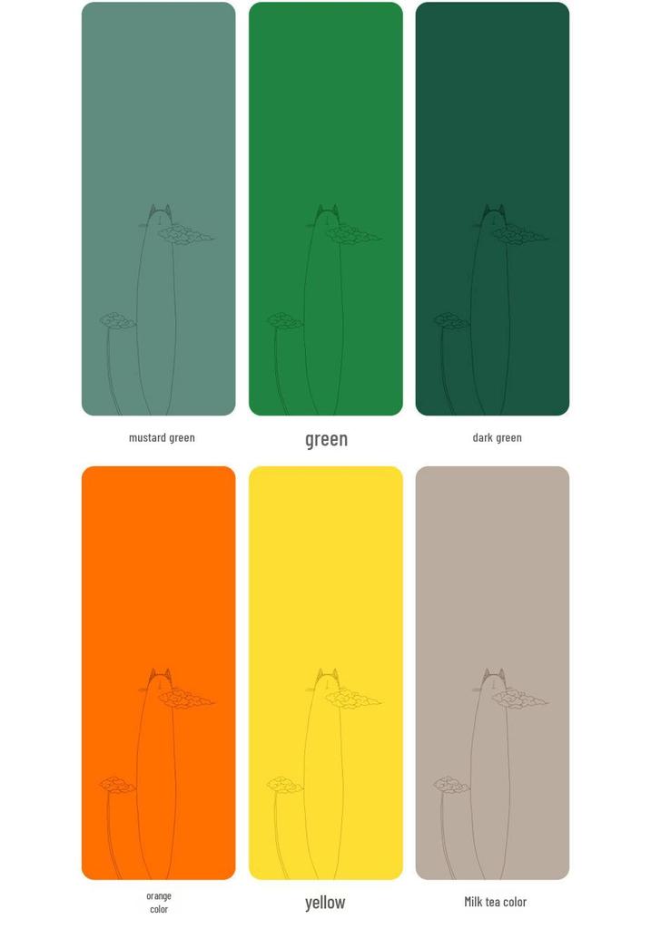 Non-slip, Sweat-absorbing, Personality Cartoon Yoga Mat - Natural Rubber, Widened & Long for Fitness and Plank Support