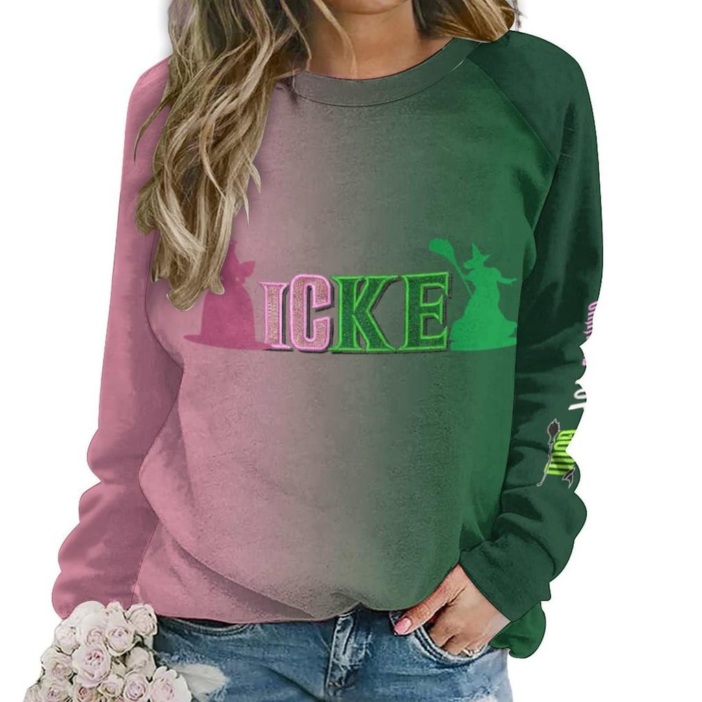 Damenmode, lässig, Rundhalsausschnitt, lockeres, langärmeliges, einfarbiges Sweatshirt