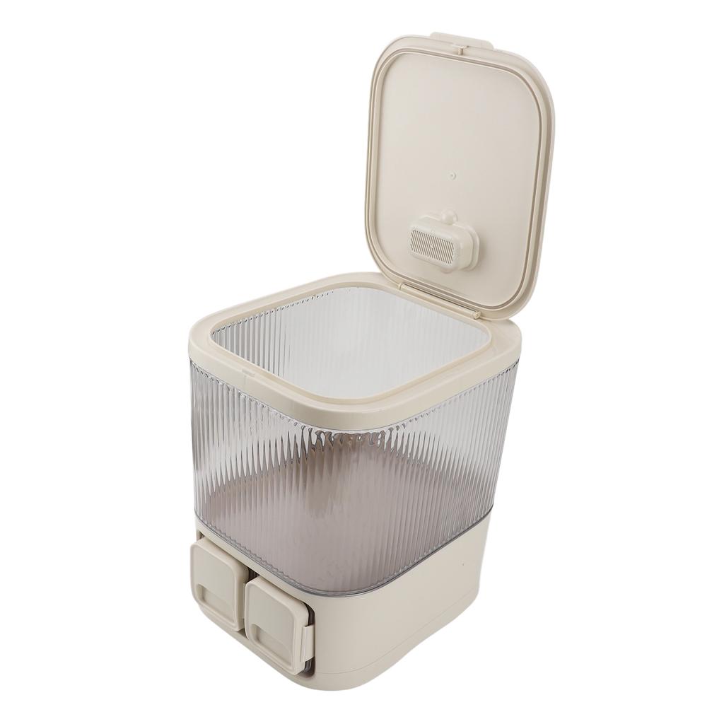 Reislagerbehälter Großes Fassungsvermögen Feuchtigkeitsschutz Luftdicht Kunststoff Mehlhalter Spender