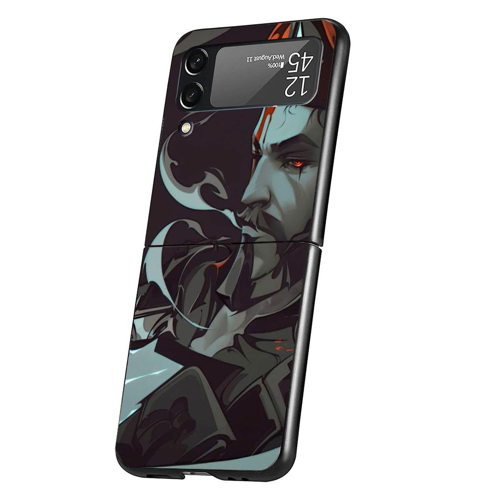 Valorant Game Cool Cover Phone Case For Samsung Galaxy Z Flip 7 6 5 4 3 5G Flip7 Flip6 Flip5 Flip4 Flip3 Black Fundas Shell Gala
