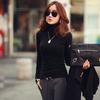 Women Stretch Cotton Turtleneck Long Sleeve Blouse Base Tops
