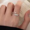 New Feather Star Ring Women's Niche Ring Open Index Finger Plain Ring