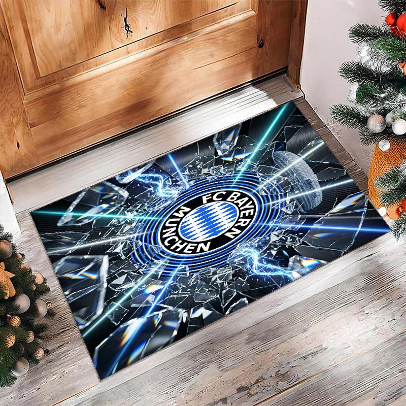 Bayern Munich Printed Flannel Area Rug Non Slip Soft Polyester Floor Carpet Indoor Decor Mat for Bedroom Living Room Sofa Game Room Home Decoration