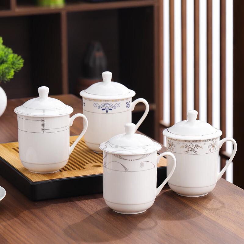Miaomang Ceramic Tea Cup with Lid (Set of 2)