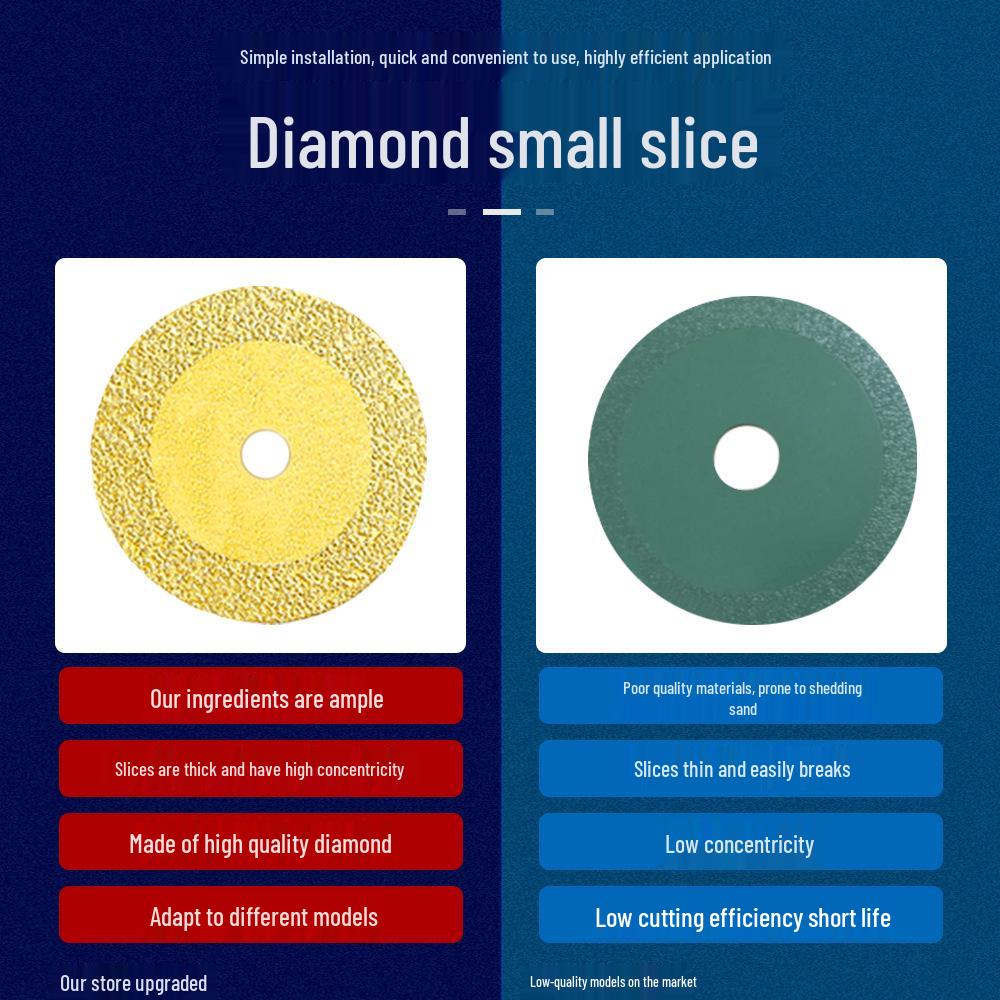 Carborundum Small Cutting Disc for Marble, Ceramic, Jade, and Tile Grinding