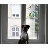 Hummingbird with Flower Stained Glass Suncatcher Bird Stained Glass Window Hangings Hummingbird Gift for Women Home Decor