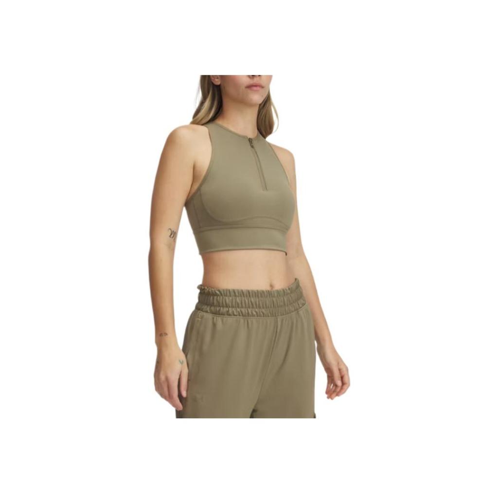 Under Armour Meridian Comfortable Trendy Fashion Versatile Sports Tank Top Women Tops Dark-Green 6000361-251