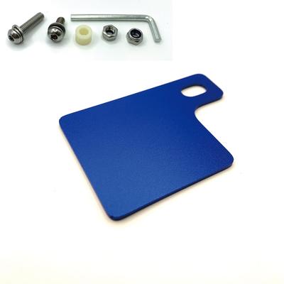 Asateru AP15Bl Univerzální Anti-Hliníková Slitina Samolepicí Deska pro Motocykly (0,06 palce (1,5 mm) Tlustý) Anodizovaný hliník modrý (Saténový tón)