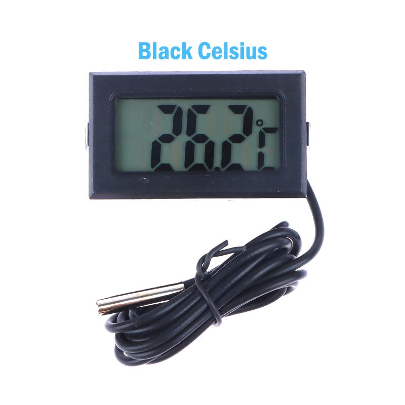 1M Lcd Digital Thermometer With Waterproof Probe Celsius/Fahrenheit Temperature Sensor For Fridge Refrigerator Aquarium