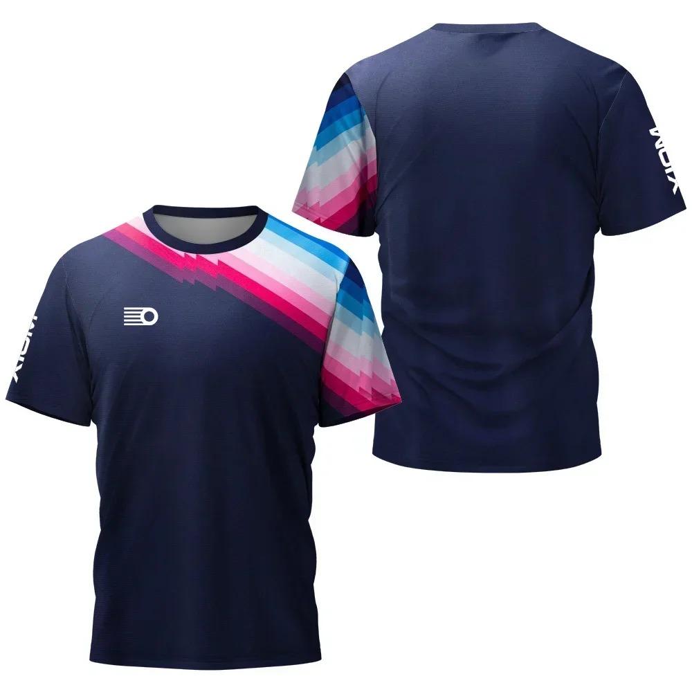 T-shirt da uomo 2025 Estate ping pong viaggio, top badminton, asciugatura rapida ad alte prestazioni estiva, comoda e fresca T-shirt