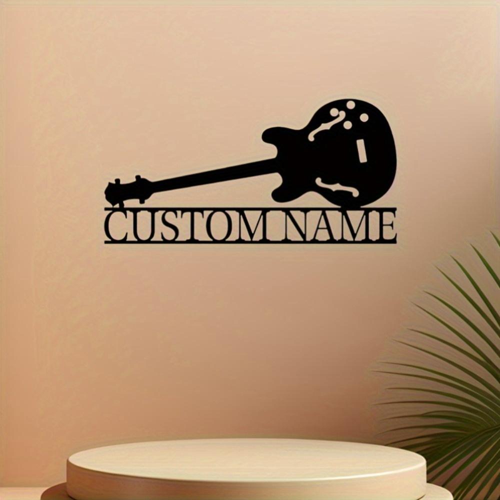 Custom Guitar Metal Wall Art - Personalized Steel Decor for Music Lovers, Home Gift & Wall Sculpture