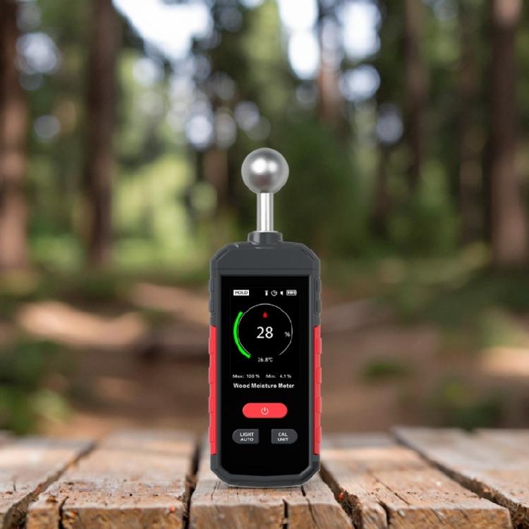 Advanced Moisture Tester For Building Materials 5-40mm Ball Probe Detection Rechargeable Battery Temperature Measurement