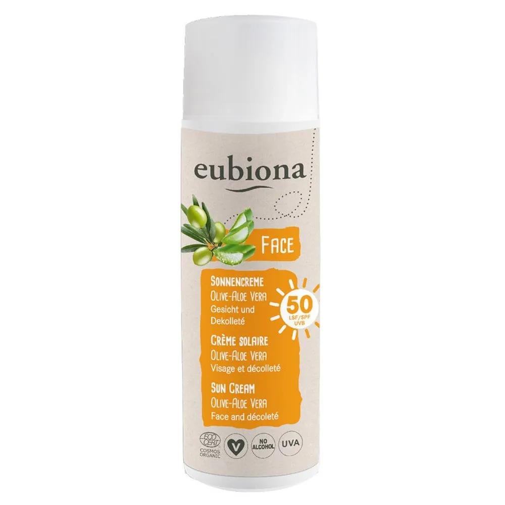 

Солнцезащитный крем Eubiona Olive Aloe Vera SPF50, 50 мл