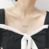 Women's Trendy Niche Necklace: 3A Zircon Pendant, Super Shiny French Clavicle Chain, Fashionable and Elegant.