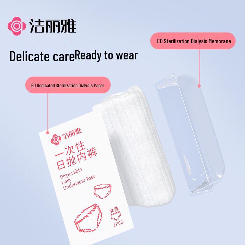 Jieliya Women's Disposable Pure Cotton Underwear (5-Pack)