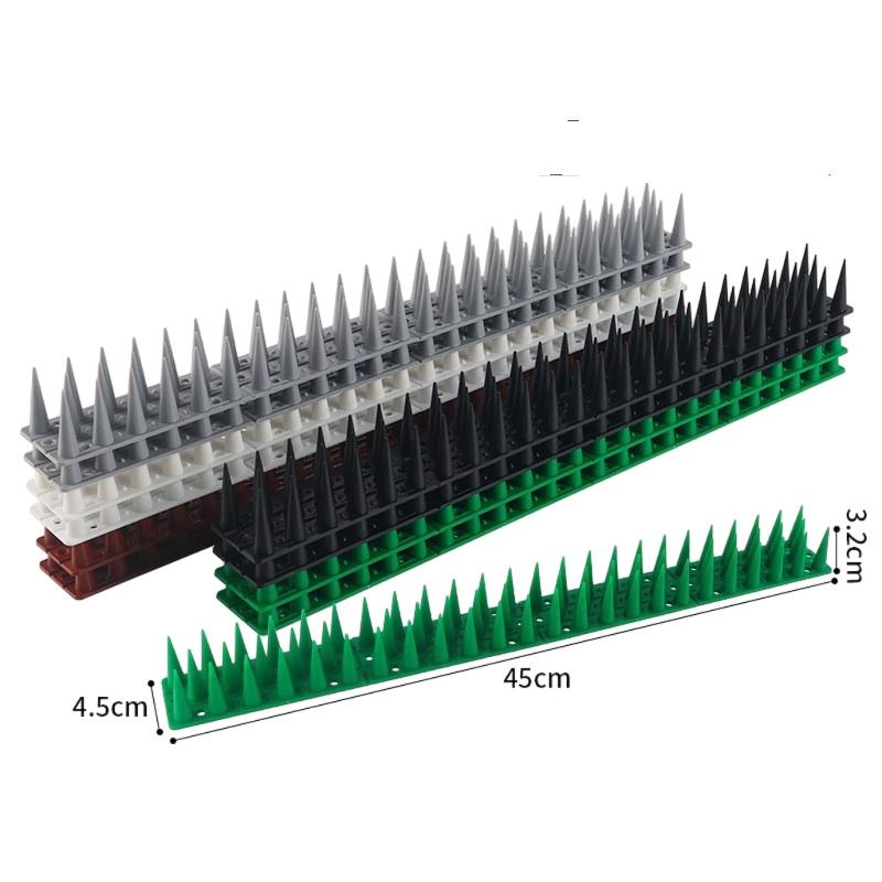 Plastic Anti Bird Cat Thorn Strips for Fence Wall Garden Balcony Security Easy Installation Animal Deterrent