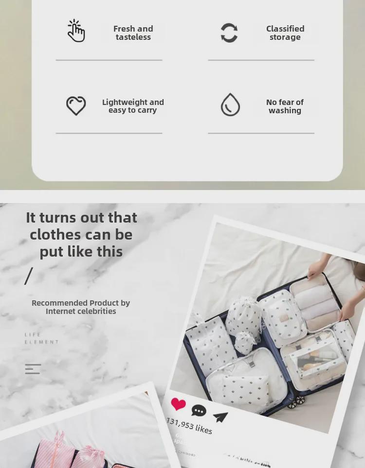 Portable Travel Suitcase and Clothing Storage Organizer for Underwear and Clothes