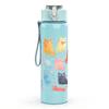 1PC Clothes Dress Doodle Sketch Print 750ml Color Plastic Sports Water Bottle Leakproof Flip Straw Lid Suitable for Sports Office Home Use