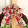 Artificial Flower Wreath for Front Door Garden, Patriotic Wreath