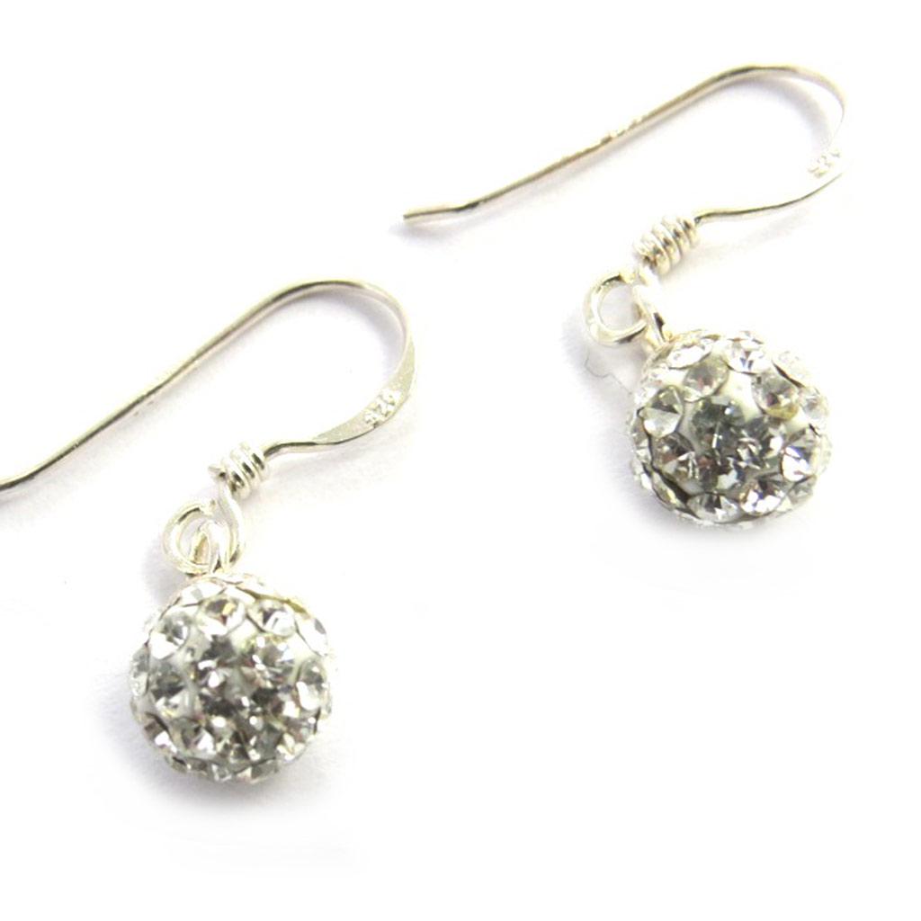 Les Trésors De Lily [N2986] - Silver Earrings 'Sissi' Silver White - 6 Mm