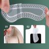 Soft Invisible Heel Pad 2cm Anti Slip Abrasion Resistant Cushion Massage for Men and Women Sneakers Casual Shoes
