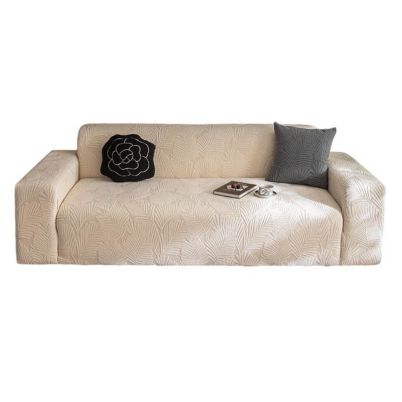 Simple Style Solid Color Polar Fleece Sofa Cover New All Inclusive Universal Universal Straight In One Elastic Cover
