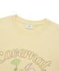 COVERNAT WOMAN Sitting Clovern T-Shirt Light Yellow